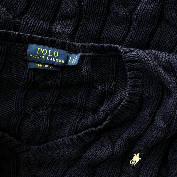 POLO RALPH LAUREN navy blue oversized sweater 💙✨ - Picture 3 of 4